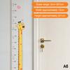 Cartoon Height Measurement Wall Sticker Accurate Clear Scale Up To 200Cm Removable Perfect For Kids Bedroom Nursery Home Decor