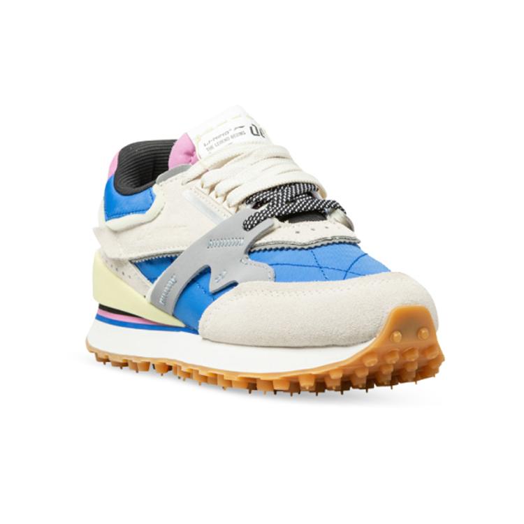 Li Ning 001 Laufschuhe Damen Niedrig geschnitten Weiß/Grau/Blau AGCP382-6