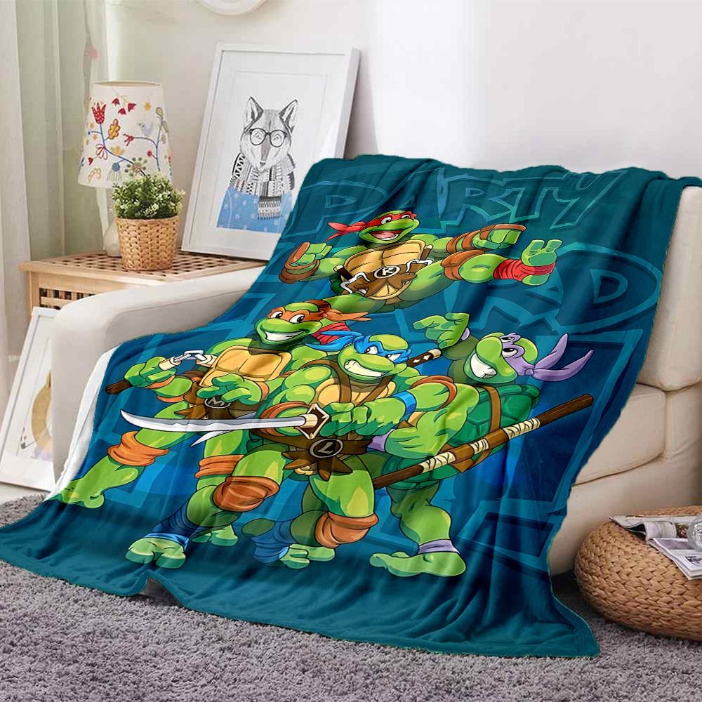 1pc Turtles, Party Blanket Versatile for Couch, Office Bed