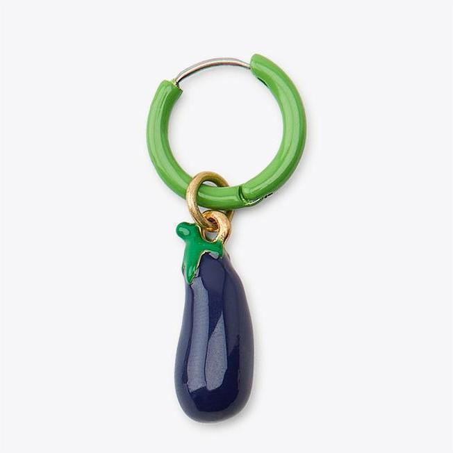 Niche Design Sense Color Vegetable Fruit Earrings Stainless Steel Quality Assurance Color