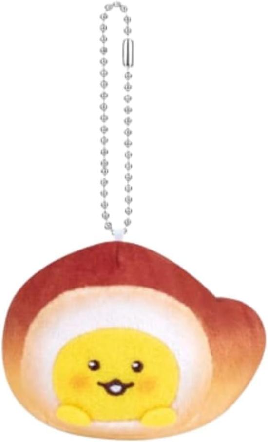 Fuji'pan Plush Toy with Ball Chain, Neobata-kun and Friends, Approx. 8cm, Single Item: Nakano Margarine