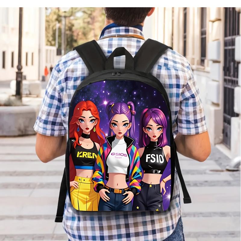 K-Pop Hunter Magic Girls New Children's Backpack DIY Customizable Unisex Student Bag Kindergarten Double Shoulder Cute Cartoon