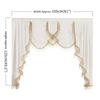 1PC NAPEARL European Luxury Tassel Decoration Solid Color Curtain Head for Home Decor