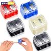 1 Pcs Eyeliner Sharpener, Dual Holes Eyeliner Sharpener, Compact Makeup Pencil Sharpeners, for Eyeliner Lip Liner Pencils