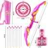 Children's Bow and Arrow Set Archery Toy Set Indoor and Outdoor Toys for Boys and Girls Amusement Equipment Ideal Gift Toys for 6
