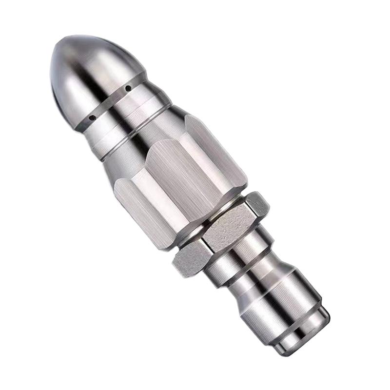 

Форсунка высокого давления из нержавеющей стали, Форсунка для прочистки канализации, Насадка для шланга для прочистки стоков под давлением, Быстроразъем 1/4