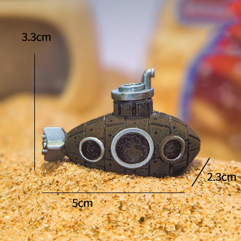 

Креативный аквариумный аквариум Мини-украшение Подводная лодка для аквариума Ландшафтный дизайн Подводная лодка для аквариума Аксессуары для домашнего декора