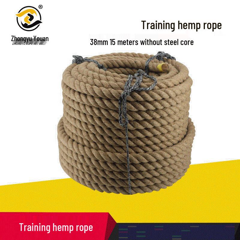 OLOMM Jute Climbing & Fitness Rope 38mm x 15m
