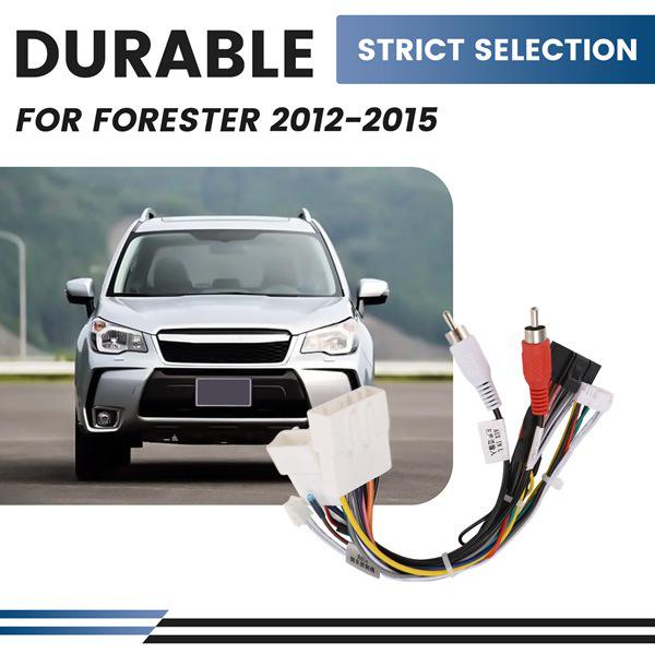 Android Navigation Power Cord for 12-14 Subaru Forester with Large Screen 16P Audio Mod Wire Protocol Box