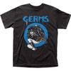 Germs Leather Skeleton Mens T Shirt Rock and Roll Music Classic Band Tee Black