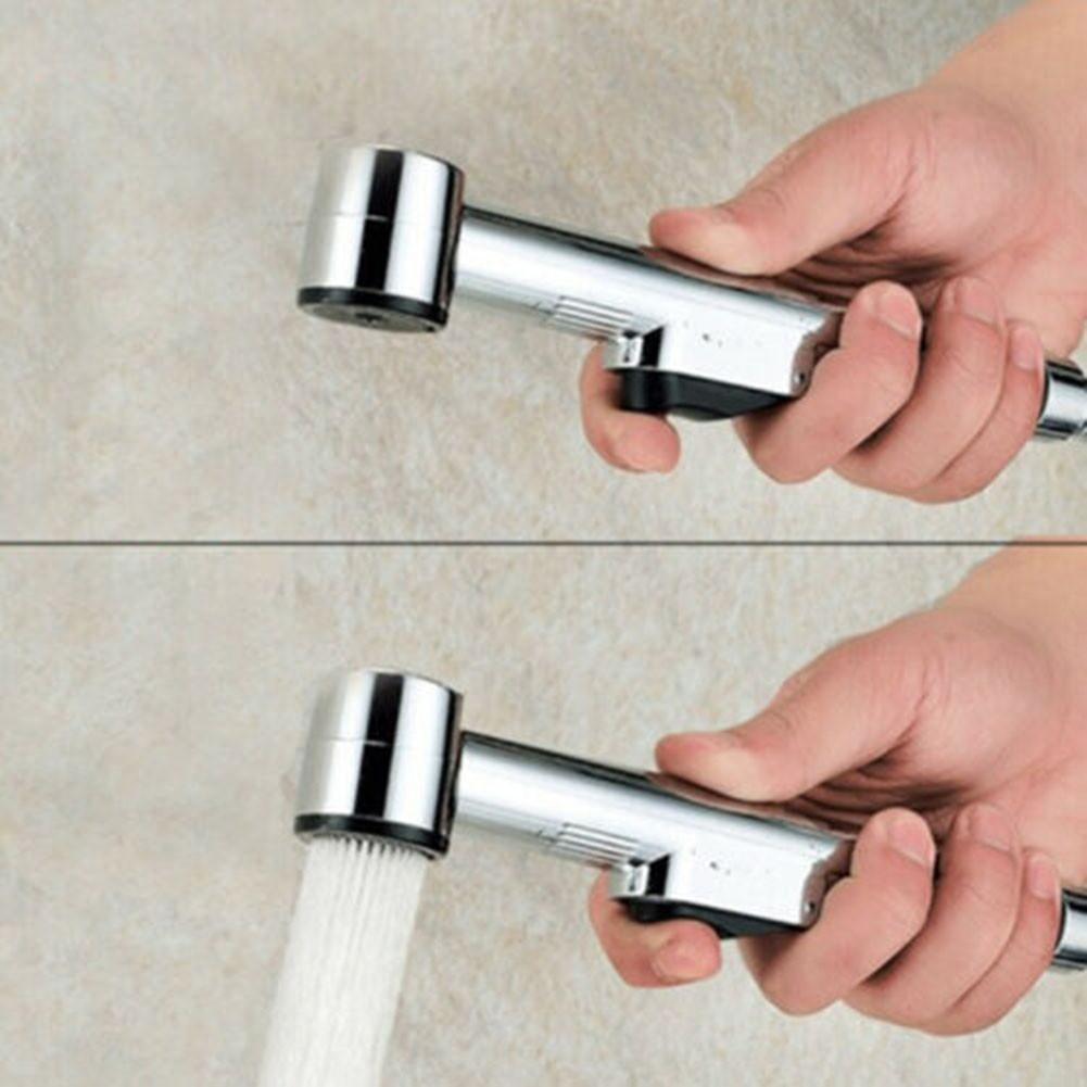 Kit Shower Head Chrome Hand Held Handheld Douche Bidet