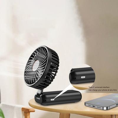 Handheld Mini Fan Portable Neck Rechargeable Usb Fan Desktop Folding Outdoor Multi-purpose Fan