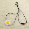 Sunflower Baby Teether Necklace Silicone Pendant Beads Teething Nursing Toys