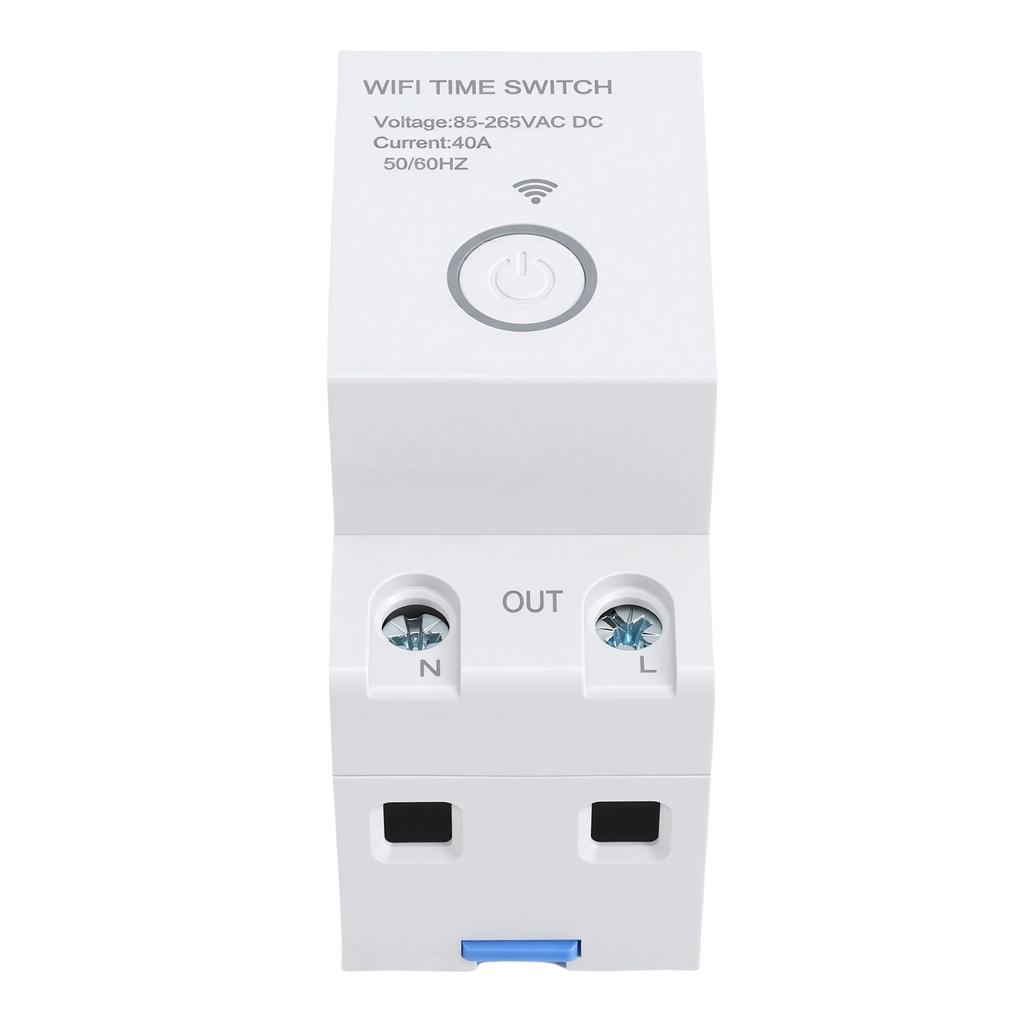 WiFi Timer Switch 2P 40A Programmable APP Control Voice Control Smart Time Switch for Home