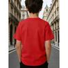 Boys Colorful Banana Baseball Print Crewneck Short Sleeve Tee,