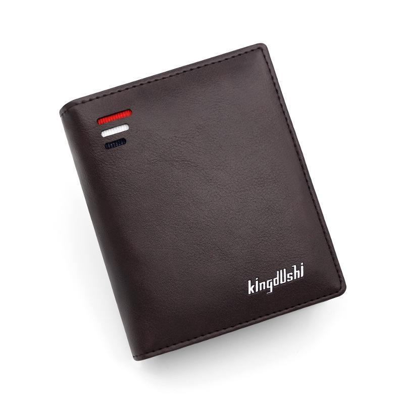 

Мужские кошельки, модный новый кошелек для карт, многофункциональный кожаный короткий кошелек для мужчин, кошелек на молнии с карманом для монет кофейный