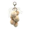 Plush Grape Decorative Pendant Keychain for Handbags, Fuzzy Cluster Bag Charm with Decoration Bow, Fluffy Ball Keyring Backpacks and Purses