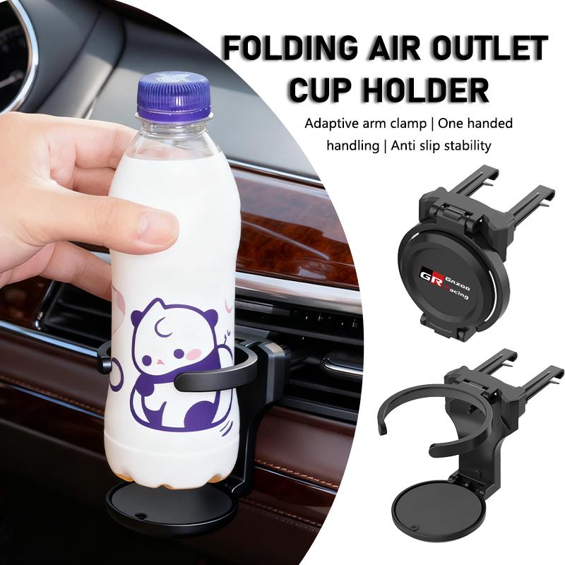 Folding Car Air Outlet Storage Holder Cup Holder For Toyota GR Yaris Corolla Prius Aqua Vios Mirai Hilux Auris CHR VW9
