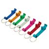 Creative Aluminum Alloy Beer Keychain Bottle Opener with Laser-Engraved Logo and QR Code for Promotional Gifts