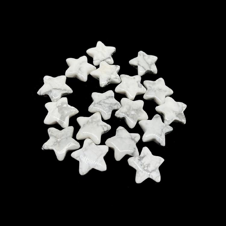 20Pcs Colorful Miniature Star Ornament 20x20mm Tiny Stone Star Decoration For Tabletop Bookshelf Festival Decoration