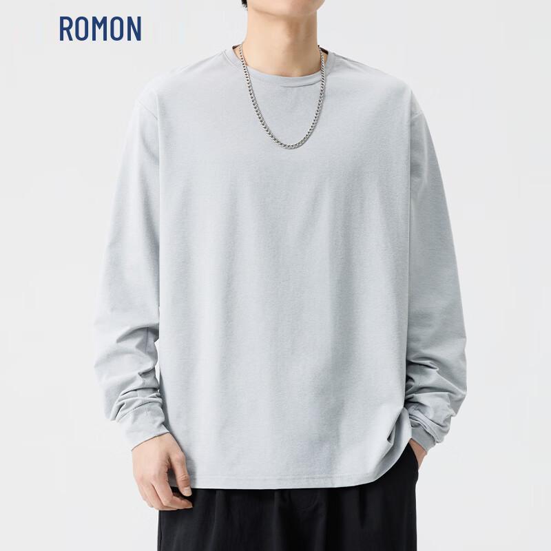 ROMON Men s 2026 Summer Fashion Long-Sleeve T-Shirt L