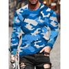 Mens Long Sleeve T-shirt Camouflage Hunting 3D Print Graphic T Shirt Men Fashion Fitness Tops Tees Outdoor Top Camo Clothing New