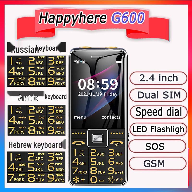 International Senior Mobile: Multilingual Large Screen, Battery, Sound & Font