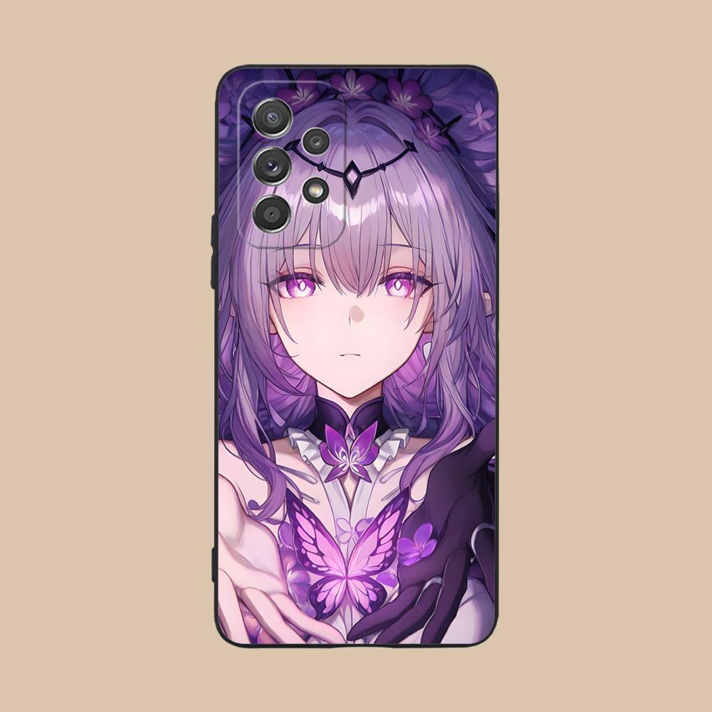 

HSR Castorice Matte TPU Mobile Phone Case for Samsung Galaxy M55 54 42 35 34 33 32 23 22 15 14 13 12 F55 5G Colorful Cover Galaxy F04