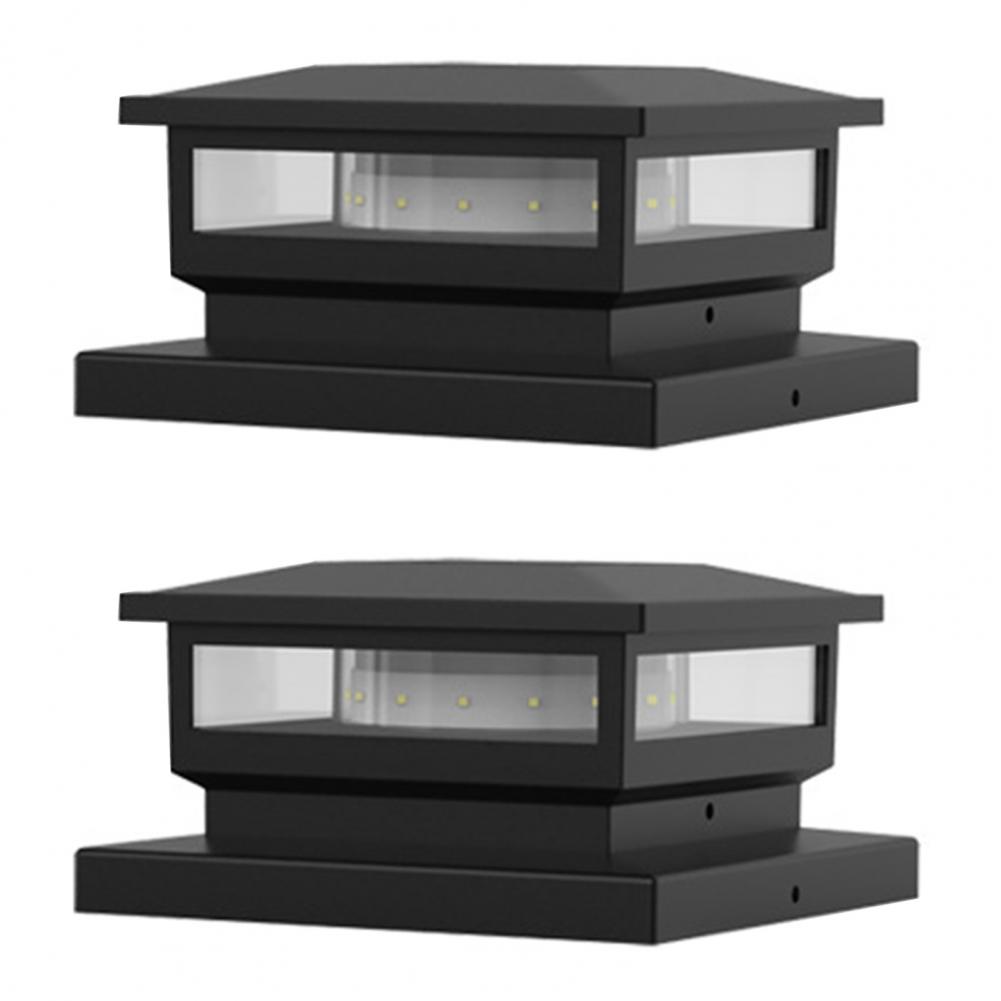 Solar Fence Post Light Weather-resistant Solar Lights Solar Powered Post Cap Lights Waterproof Led Deck Fence Lights