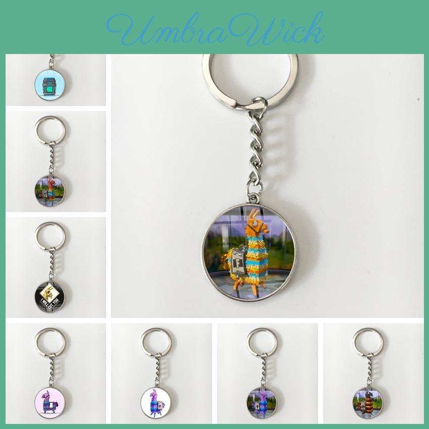 Battle Fortnite Royale Gaming Jewelery Time Gem Key Ring Accessories Keychain