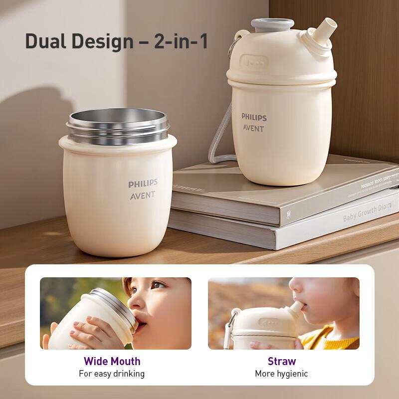 Philips Avent Thermos Children's Insulated Cup Dual Drinking Design 410ml