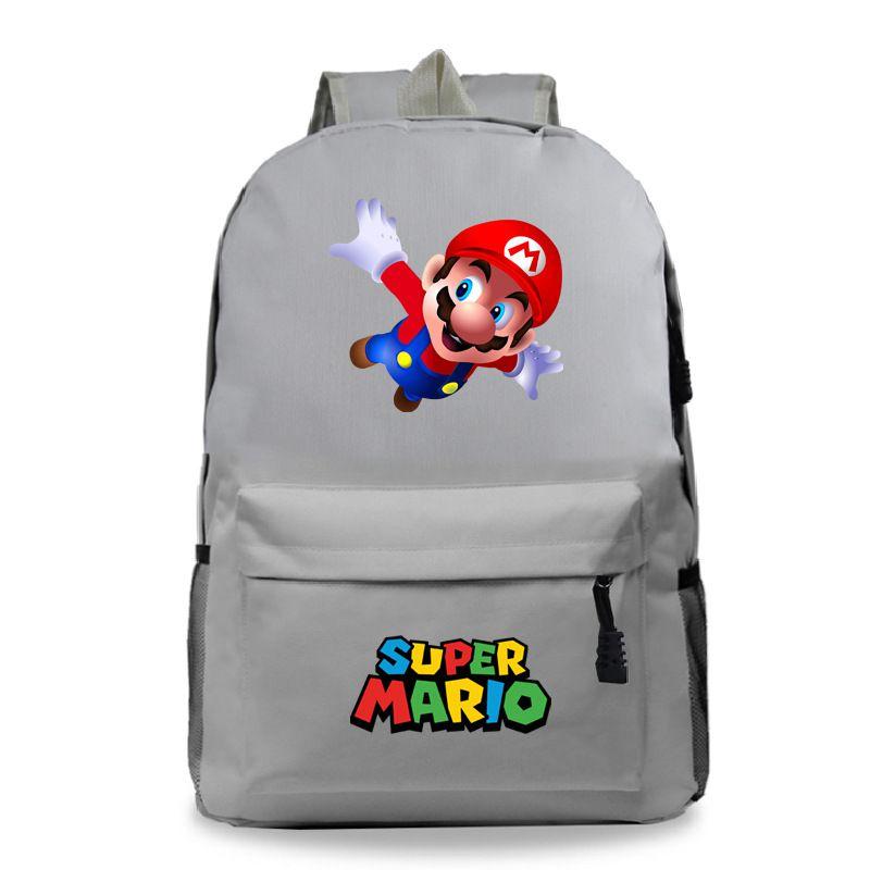 

Школьный рюкзак Super Mario для детей, большая вместимость, из прочного материала Beige