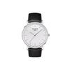 Meishi Koleksiyonu Kuvars Mekanizmalı Erkek Saatleri Saat 42mm Beyaz Kadran Paslanmaz Çelik Kasa Deri Kayış T109.610.16.031.00