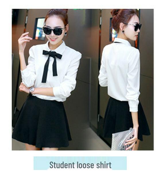 2024 Spring Women's Slim Fit Solid Color Long Sleeve Korean Style Single-Breasted Shirt
