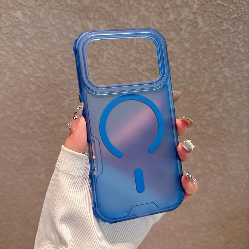 Matný Cukrový Magnetický Bezdrátové Nabíjení Průhledný Kryt Pro iPhone 17 Air 17 Pro Max Pro Magsafe Nárazuvzdorný 3 v 1 Pancéřový Kryt