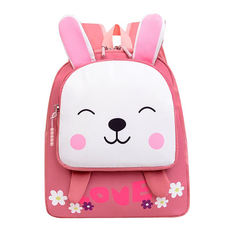 Fashionable Nylon Kids Backpack With Cute Animal Designs Breathable Lightweight School Bag For Boys And Girls