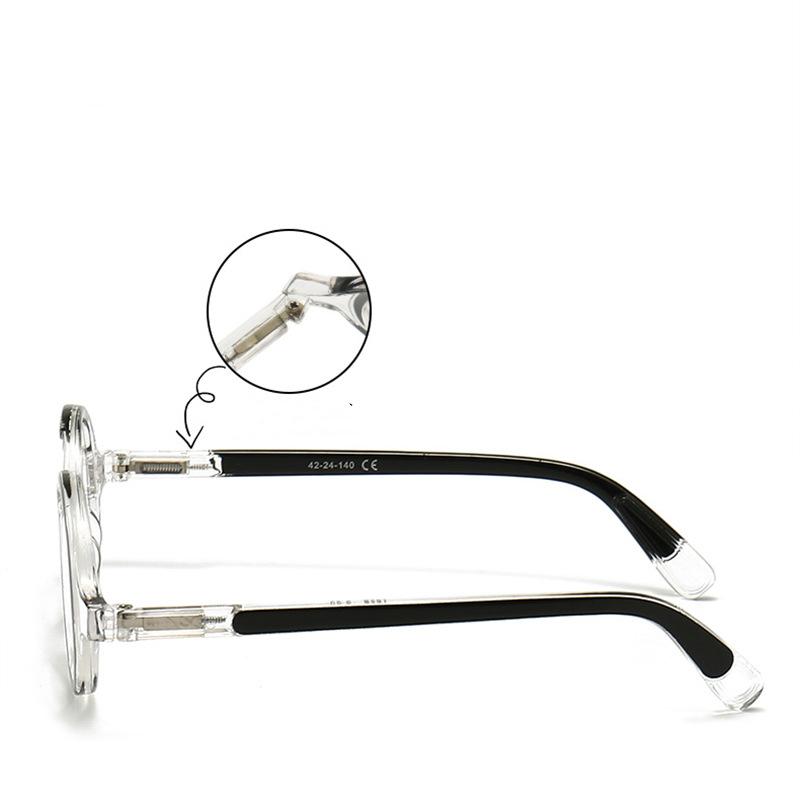 Small Round Frame Reading Glasses Retro Presbyopia Blue Light Blocking Glasses +1.0 +4.0