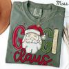 Gigi Christmas Comfort Colors Shirt, Grandma Shirt, New Grandma Tshirt, Santa Tee, Xmas Gifts