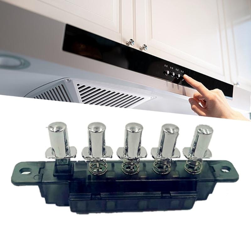 Convenient Piano Type Pushbutton Switch User Friendly Pushbutton Switch Metal Key Switch Perfect for Kitchen Appliances