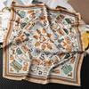 Fashion Kerchief Silk Satin Neck Scarf For Women Print Hijab Scarfs Female 70*70cm Square Shawls and Wraps Scarves For Lady
