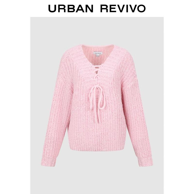 

Женский трикотажный топ с текстурой, V-образным вырезом и деталью-завязкой M