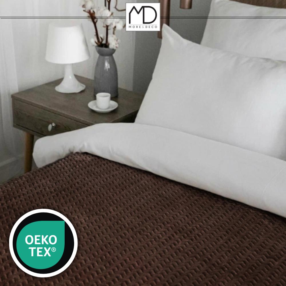 Blanket blanket for bed warm nice bedspread gift 200x220 cm brown name day