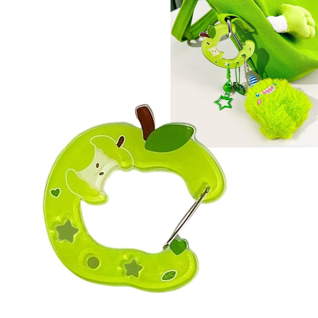 Stylová akrylová klíčenka s karabinou a roztomilým dutým designem, přívěsek na klíče pro tašky, klíče, batohy