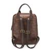 Vintage PU-Rucksack für Damen mit verstellbaren Trägern und Frontklappendesign Klassische Schultasche für Arbeit und täglichen Gebrauch