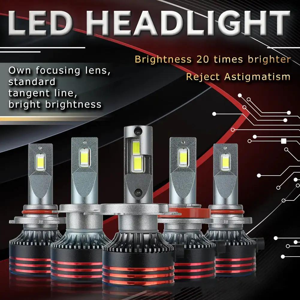 H1 H7 H11 H4 H3 9005 9006 LED Car Headlight Bulbs LED Lamp High Low Beam Bulbs Automobiles Lamp 12000LM 120W Lights White M8pro