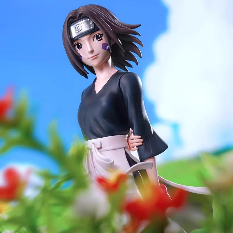 24cm Anime Naruto Hidden Leaf Village Nohara Rin Cute Girl PVC Action Figural Model Toys Statue PVC Decoration Birthday Gift