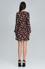 Long-sleeved floral mini dress - M596 size