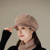 New Rabbit Fur Hat Women's Knitted Wool Hat In The Elderly Warm Fleece Hat Cold Hat