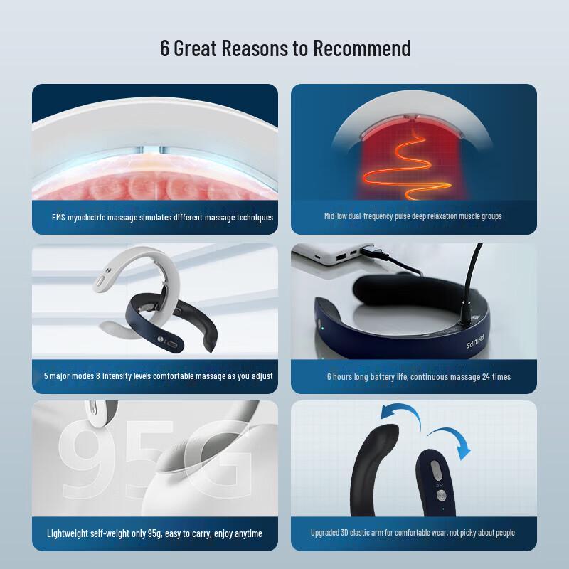 Philips EMS Dual-Frequency Neck Massager CN Plug (adapter Included)