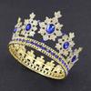 New Arrival Bride Ornament Fashion Crystal Full Circle Big Crown Export Rhinestone Crown Birthday Banquet Marriage Headdress Female